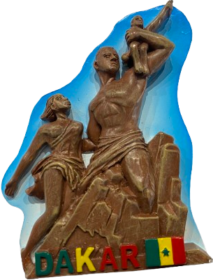 Aimant de réfrigérateur monument de la renaissance africaine